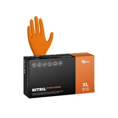 NITRILOVÉ rukavice ORANŽOVÉ Vel XL NITRIL EXTRA STRONG NEpudrované 5.4 g [100 ks]