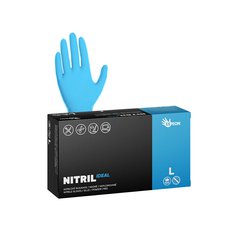 NITRILOVÉ rukavice MODRÉ Vel L NITRIL IDEÁL NEpudrované   3,5 g [100 ks]