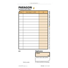 Paragon Optys - blok 75 mm x 150 mm / číslovaný 2 x 50 listů NCR / 1089