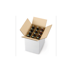 Krabice na víno s mřížkou 12 láhví (50ks/bal)