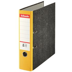 Pořadač A4 pákový papírový s barevným hřbetem - hřbet 7,5 cm / žlutá / 36065
