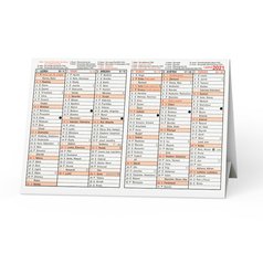 Plánovací kalendáře - Stříškový A5 / BKA2