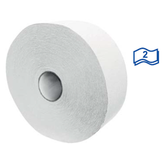 Toaletní papír JUMBO 2-vrstvý, o27cm, bílý, CELULÓZA/TISSUE [6 ks]