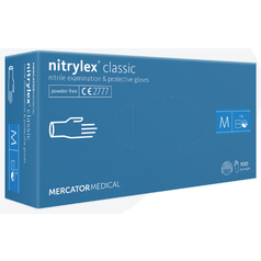 NITRILOVÉ rukavice MODRÉ Vel M  Nitrylex PF Classic [100 ks]