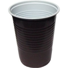 Kávový kelímek hnědo-bílý 0,18 l -PP- (O 70 mm) [100 ks]