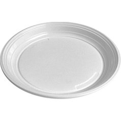 Plastový talíř mělký PS 22cm 1-D