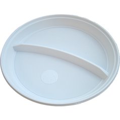 Plastový talíř mělký PS 22cm 2-D