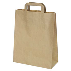 Papírová taška hnědá 22+10 x 28 cm [250 ks]