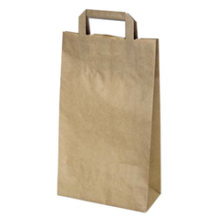 Papírová taška hnědá 22+10 x 28 cm [50 ks]