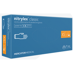 NITRILOVÉ rukavice MODRÉ Vel XS Nitrylex PF Classic [100 ks]
