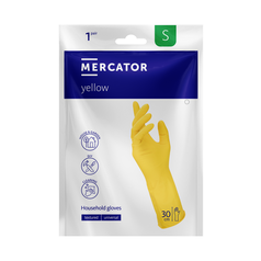 LATEXOVÉ rukavice úklidové Vel M Ideall Yellow bal- 1pár